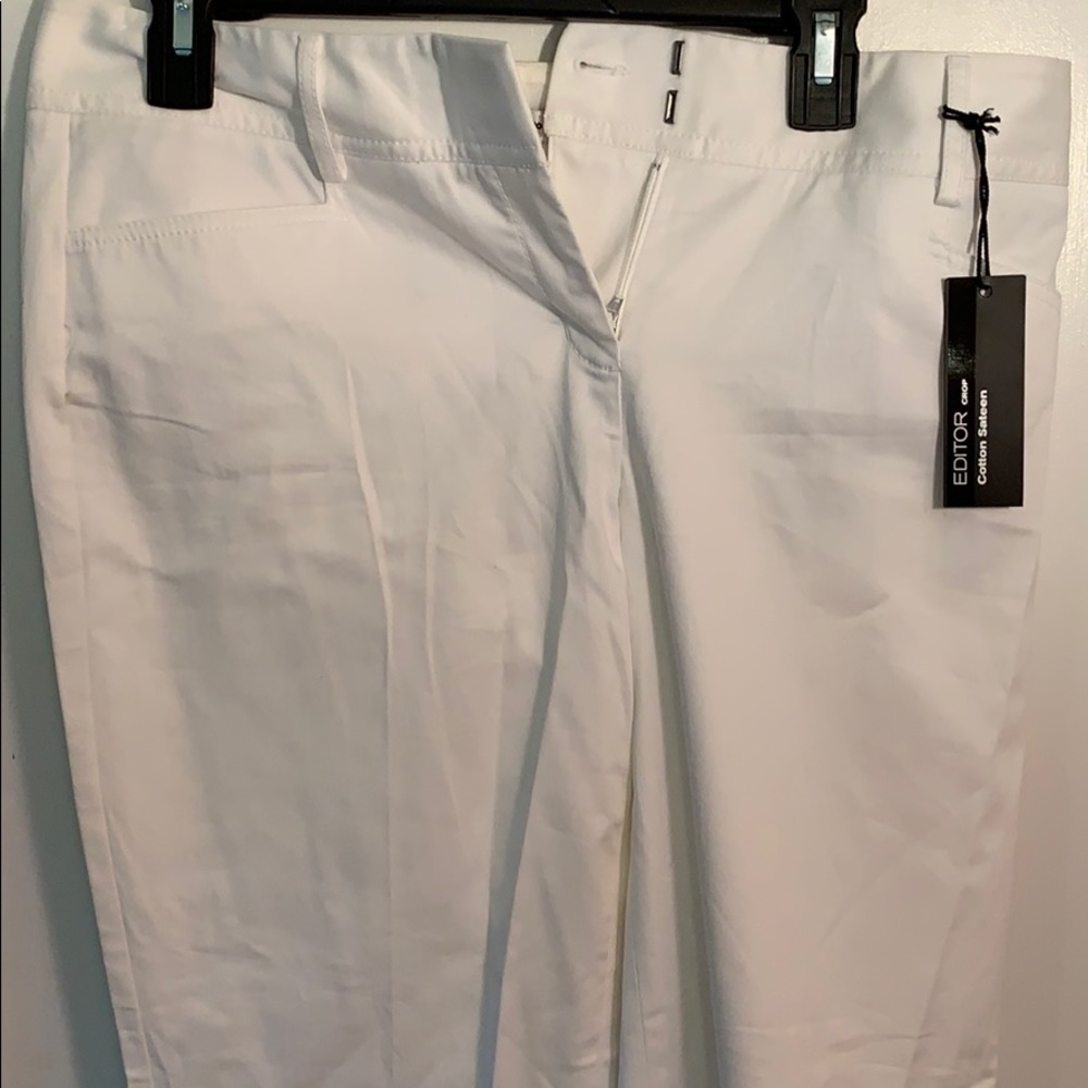 Express Straight White Dress Pants Brand New